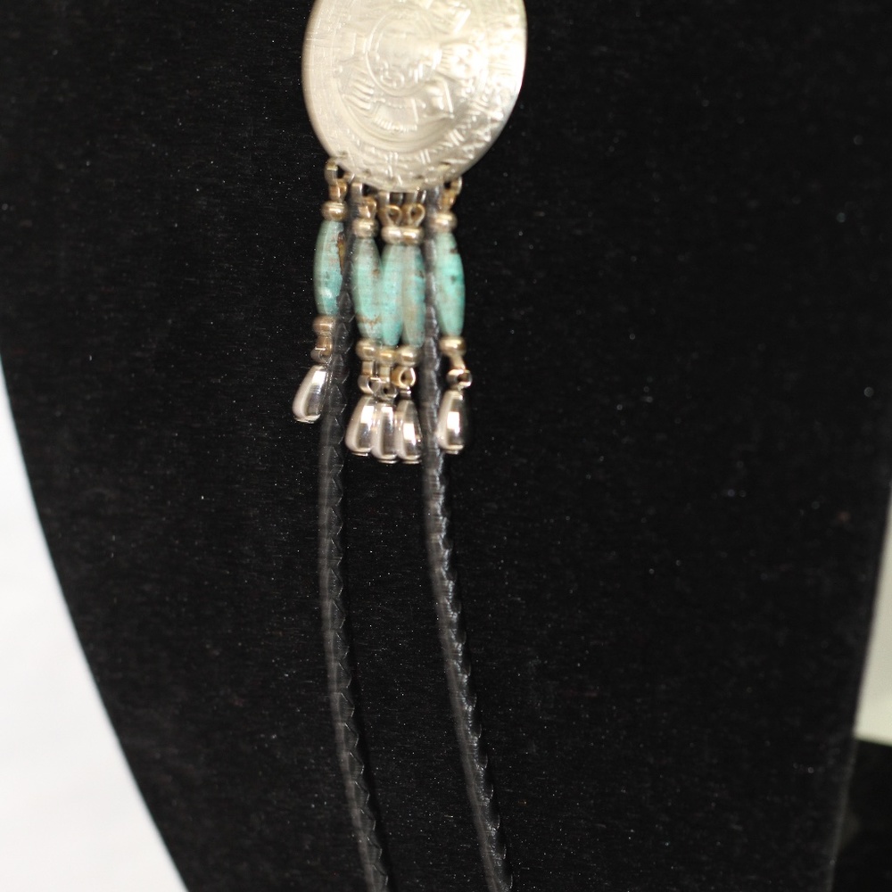 Silver & Turquoise Statement Adjustable Necklace - image 5